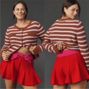 Anthropologie / NWT Maeve Paneled Skirty Shorts